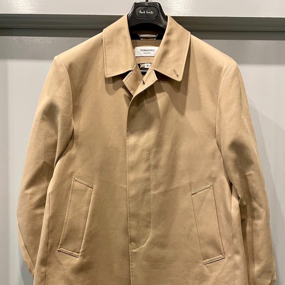 Thom Browne MACKINTOSH BAL COLLAR OVERCOAT / RAINCOAT